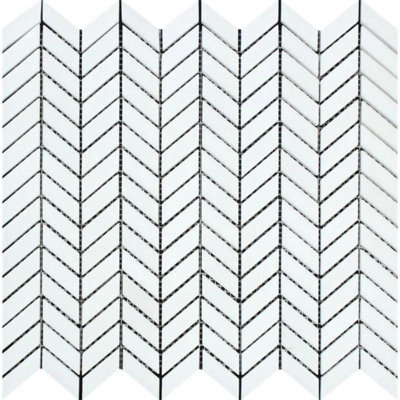 Marble Herringbone Mosaic Wall & Floor Tile