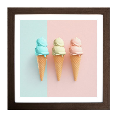 Ice Cream Minimalism - Framed Print