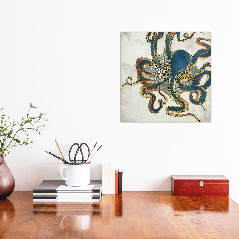 Underwater Dream VI - impression d'art graphique, Toile tendue, Sans cadre, H 18 po x l 18 po