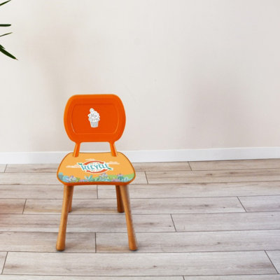 Kids 15.75'' Wood Desk Or Activity Chair Chair and Ottoman