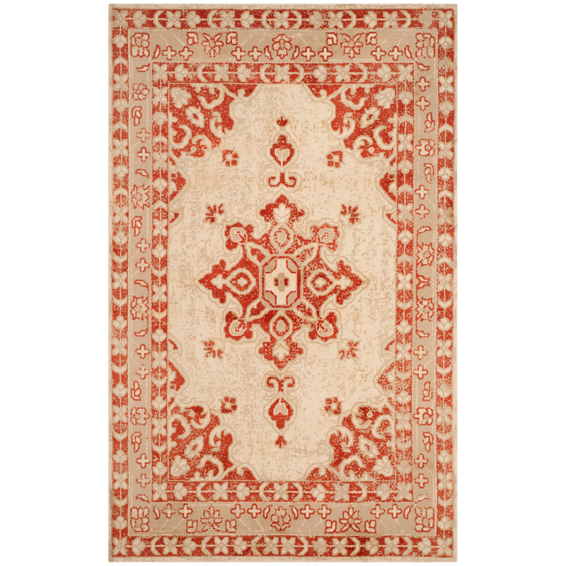 Tapis oriental en laine touffeté à la main Chadburn, Rectangle 2 pi x 3 pi