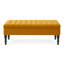 Cubed Tufted Rectangle Ottoman Storage Bench, Upholstered Plush Velvet Shoe Bench with Black Turned Wooden Legs-1966219072-1966219086