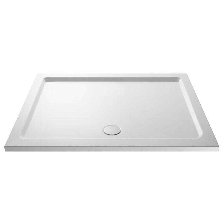 Pearlstone Shower Tray in White