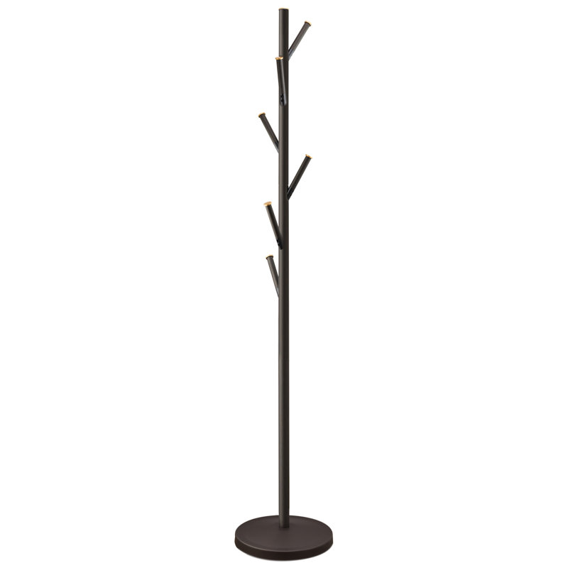 Davontay Aluminum Freestanding Coat Rack, Bronze
