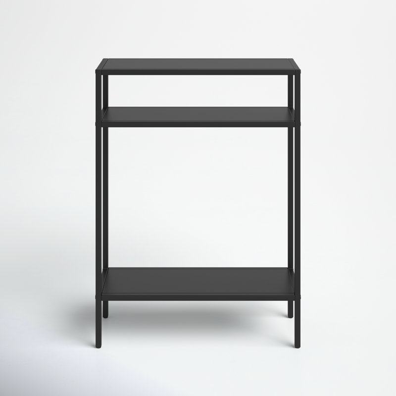 Aisha Console Table, Blackened Bronze, 29.5" H x 22" W x 8" D
