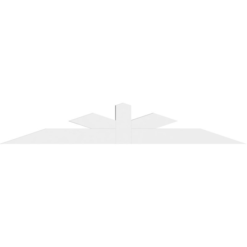 Support à pignon Saratoga, H 16 po x l 96 po (pas: 4/12), P 2 po x F 6 po, Signature uréthane