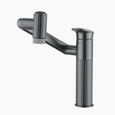 Lefton Rotatable Bathroom Faucet With 2 Water Modes, Single Hole Vanity Sink Faucet For Bathroom And Laundry Room, BF2208