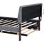 Lit plateforme tapissier avec lit gigogne, lit gigogne polyvalent et confortable, atmosphère classique-786075035-786075038