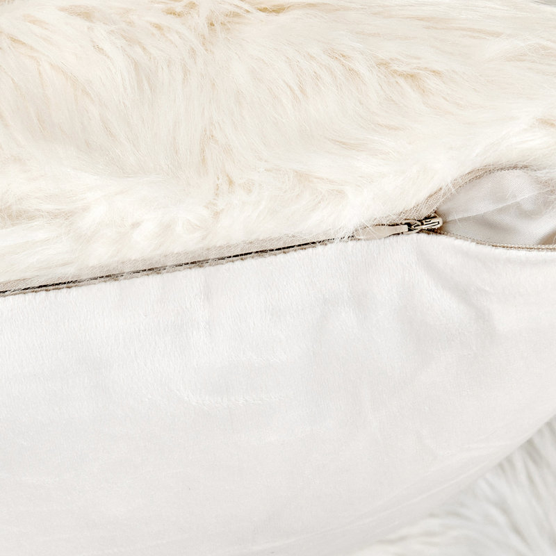 Square Throw Pillow Cover, Ivory
