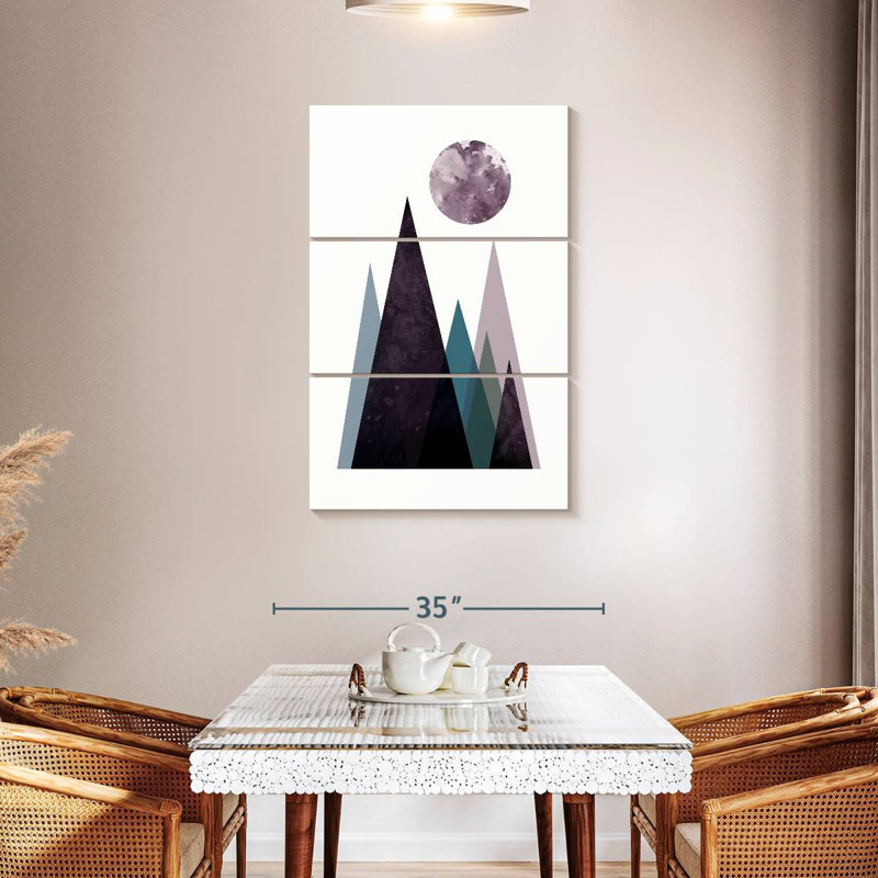 Scandi Mountains Blue II, 32" H x 20" W