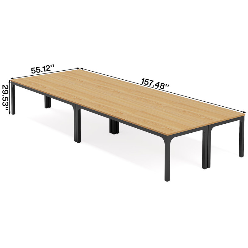 Table de conférence 78,74 "multiple, Naturel
