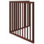 Archie & Oscar Dog Gate Foldable 2 Panels Brown 160 Cm Poplar Wood-637517265-637517271
