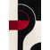 Cobos Abstract Handmade Tufted Wool Black/Red Area Rug
