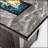 Durable Fire Pit Table with Ceramic Tile Top, Glass Wind Guard, and Rain Cover for Outdoor Gatherings