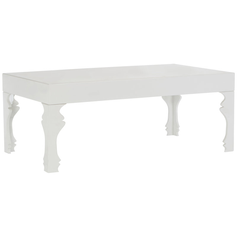Ansel Four Leg Coffee Table, White