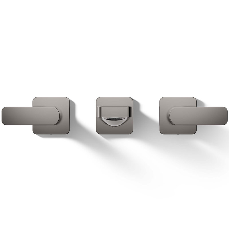 Parallel Wall Mount Bath Filler Trim, Vibrant Titanium