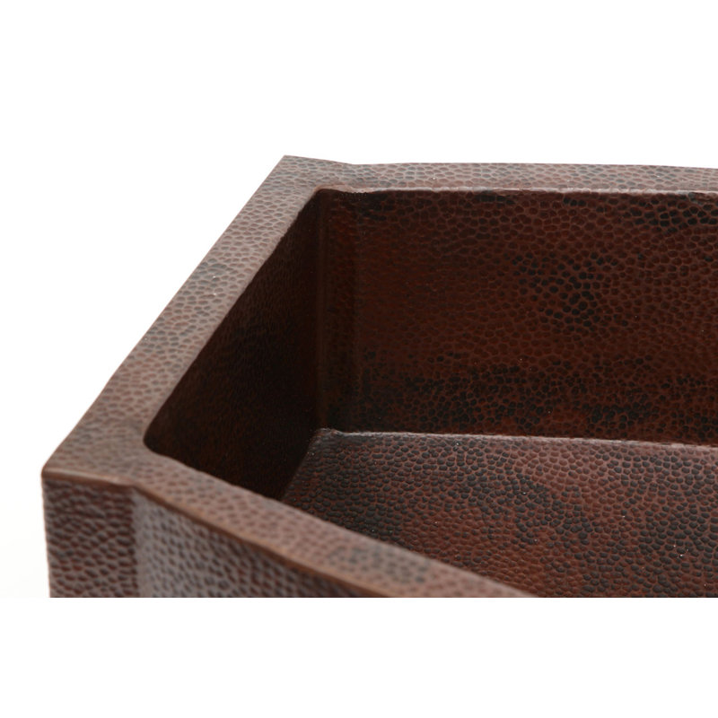 Williston Forge 560mm W Single Bowl Copper Kitchen Sink