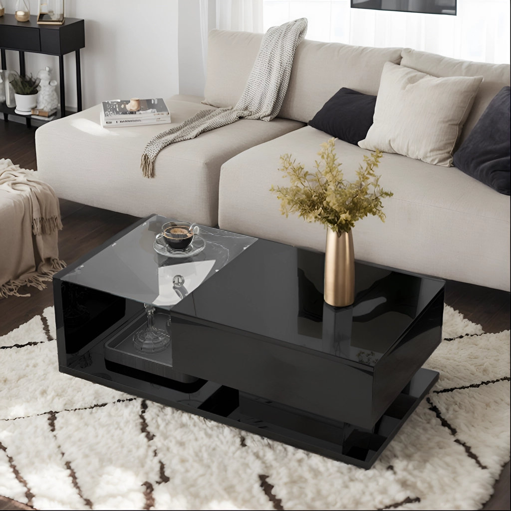 Latitude Run® Lowney Modern Coffee Table Cocktail Table | Wayfair