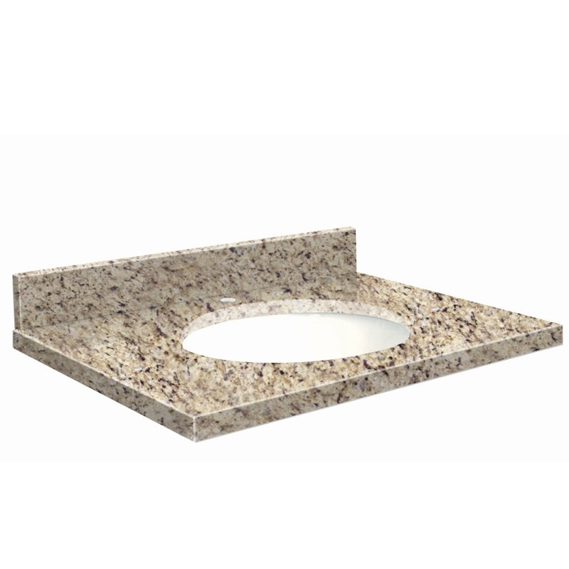Transolid 43-in Uba Verde Granite Single Sink Bathroom Vanity Top Transolid 43-in Uba Verde Granite Single Sink Bathroom Vanity Top