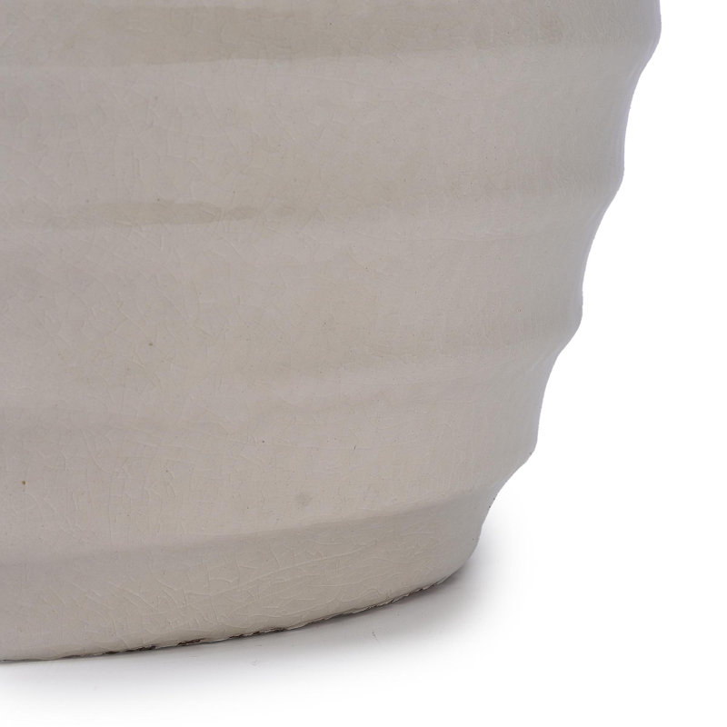 High-quality ceramic flower pots, Milk White