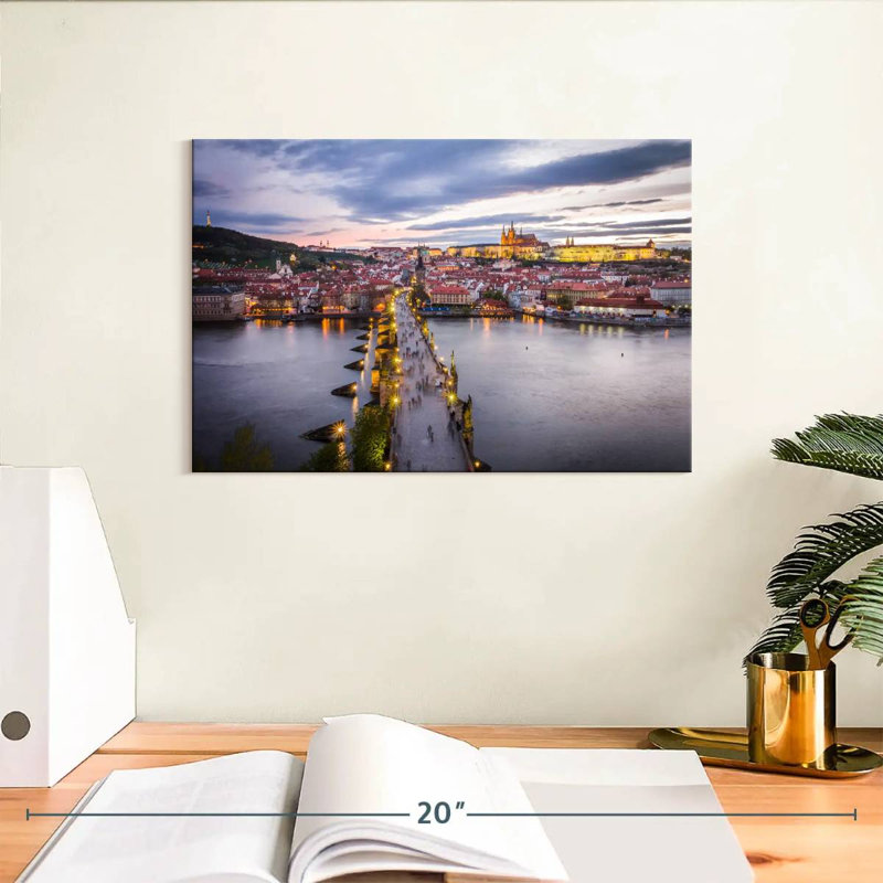 Lilie Charles Bridge To Prague, 8" H x 12" W