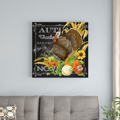 «Harvest Greetings I» par Jane Maday - impression sur toile tendue