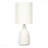 Table Lamp - 17"H, Cream Ceramic Material