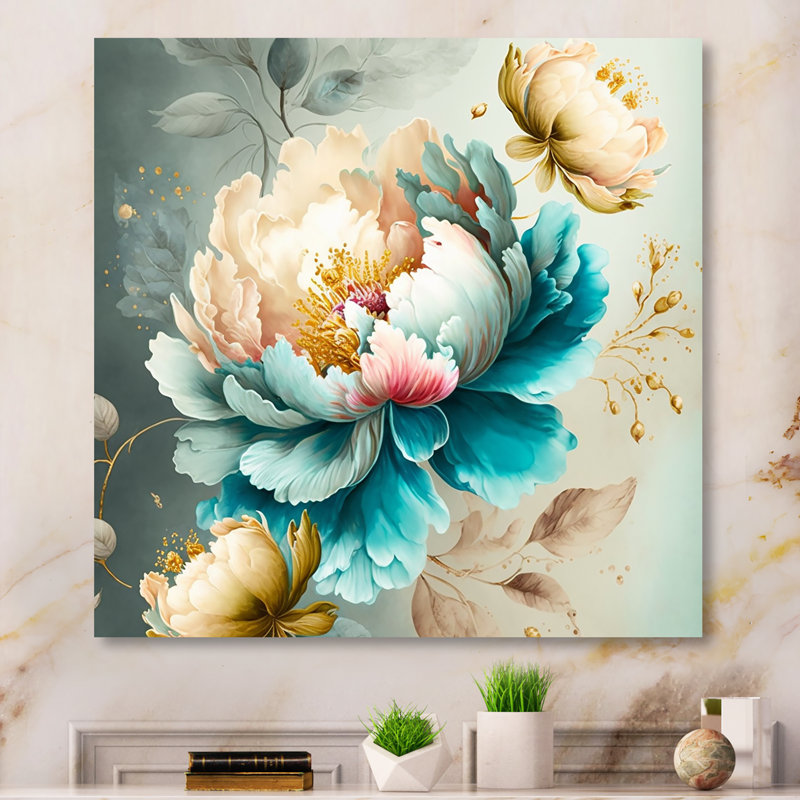 Vibrant Floral Bunch I - Vibrant Floral Bunch I - Imprimé, H 16 po x l 16 po x P 1 po, Toile tendue