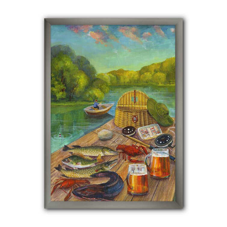 Lake Fishing I Wall Art: Canvas Prints, Art Prints & Framed Canvas