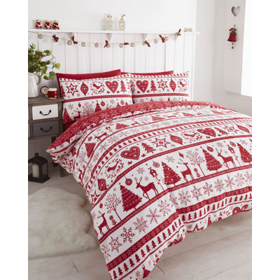 Aaryahi Nordic Scandi Christmas Duvet Cover Set