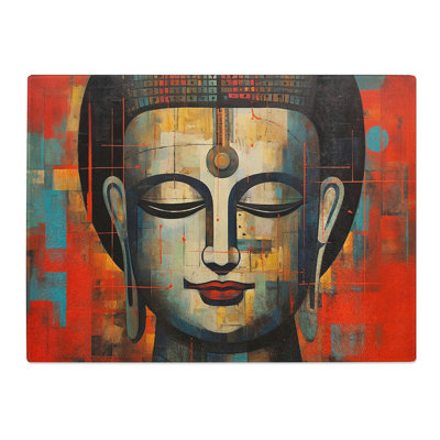 Buddha Constructivism No.2  Glass Chopping Board