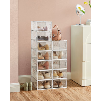 12 Pair Stackable Shoe Storage Box