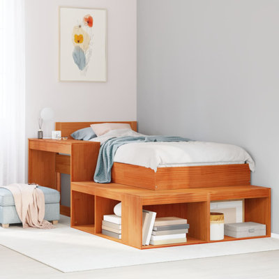 Brenlee 232cm W Solid Wood Bedside Table