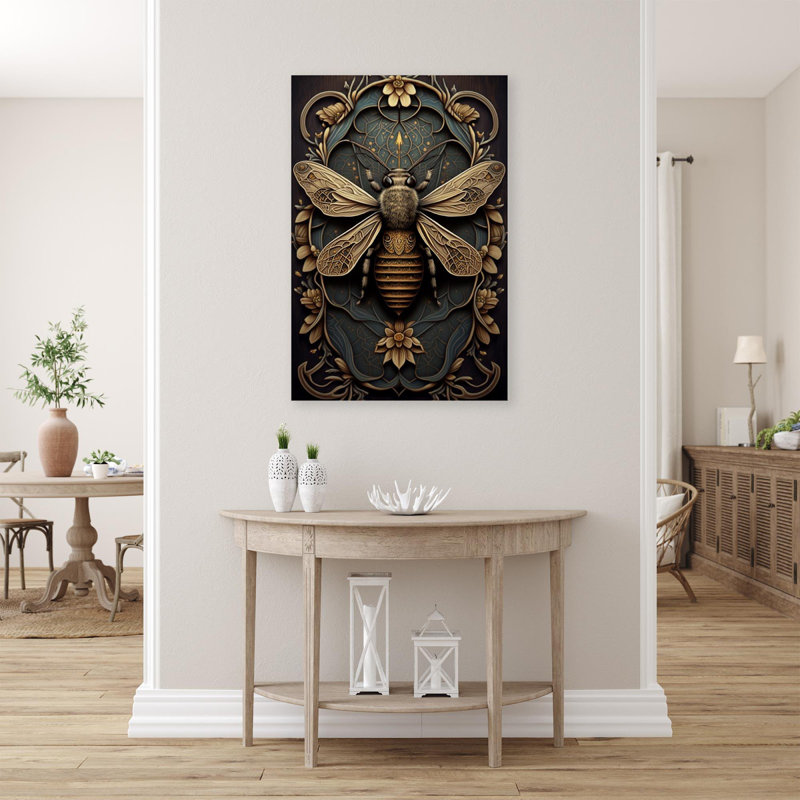 «Daisies And Bee», impression sur toile tendue, H 20 po x L 16 po x l 1,25 po