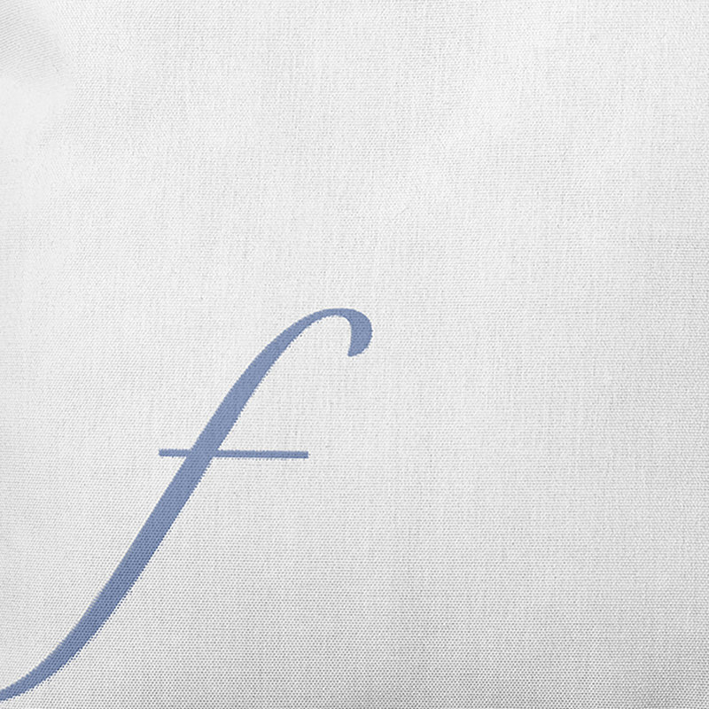 Monogram Design Collection Reversible Throw Pillow, 18"x18", Blue, F