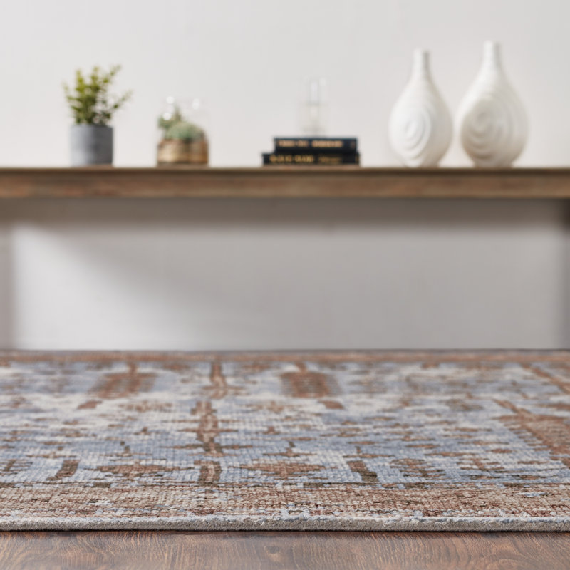 Markiyah Hand Knotted Wool Oriental Area Rug, Rectangle 8' x 10'