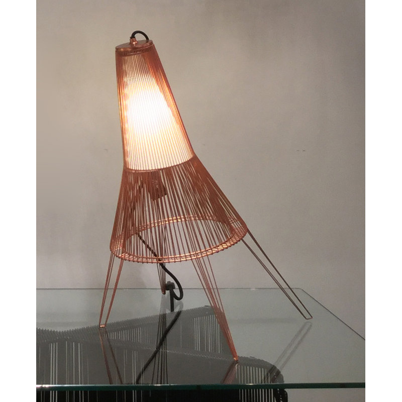 Schema Desk Table Lamp, Copper, 23.5" H x 18.5" W x 17.25" D