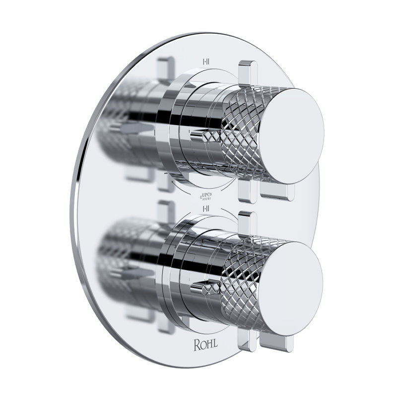 Tenerife 3/4" Therm & Pressure Balance Trim with 6 Functions, Polished Chrome