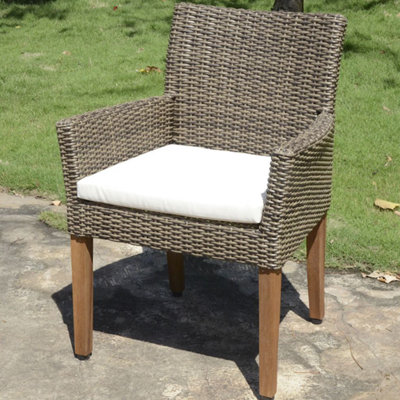 Patio Dining Armchair with Cushion