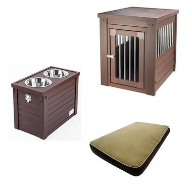 Archie & Oscar™ Monique Furniture Style Dog Crate End Table Decorative  Puppy House With Soft Cushion, Side Holes, Removable Door Panel, Safety  Lock, Indoor Use, For Small & Medium Dogs, Brown 
