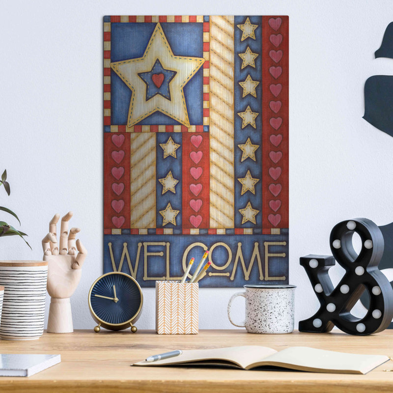 «American Star Welcome» par Cathy Horvath, H 16 po x l 12 po