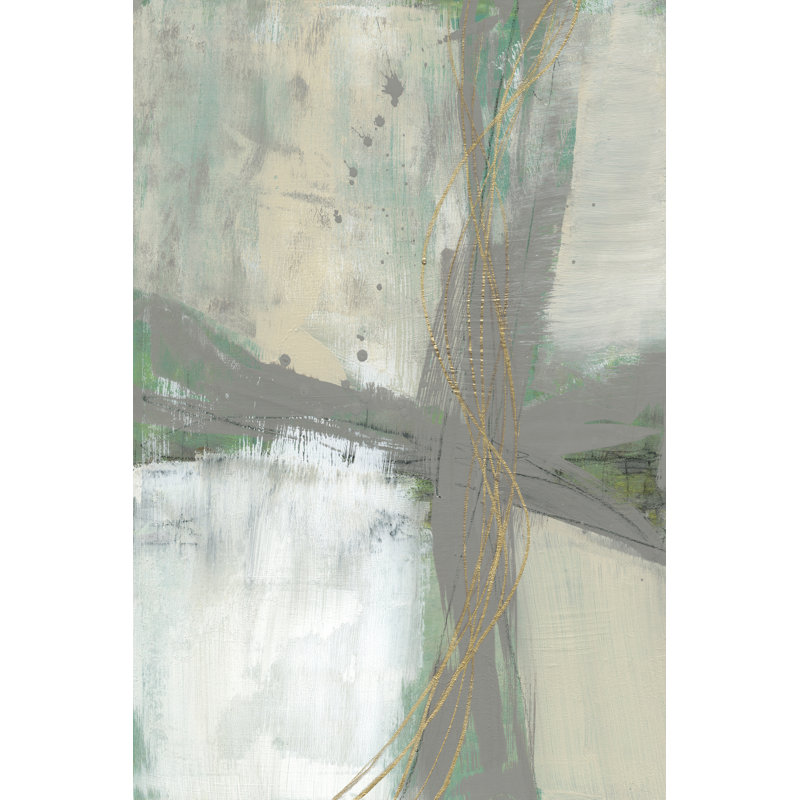 Golden Weave II by Jennifer Goldberger - Wrapped Canvas Painting, 76cm H x 51cm W x 3.8cm D