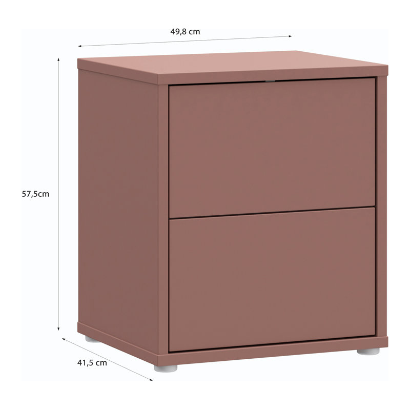 Roxani 49.8cm W Manufactured Wood Bedside Table