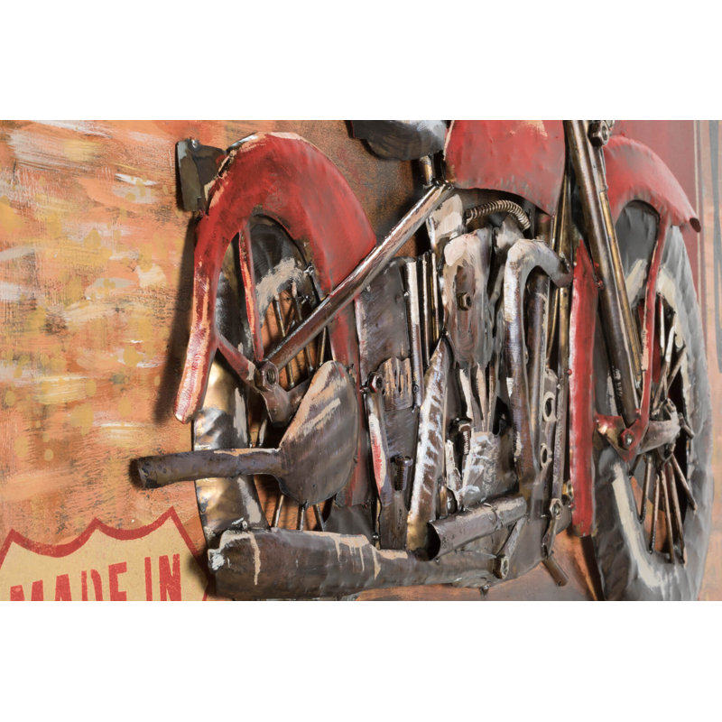 Handmade Transportation Wall Decor on Metal