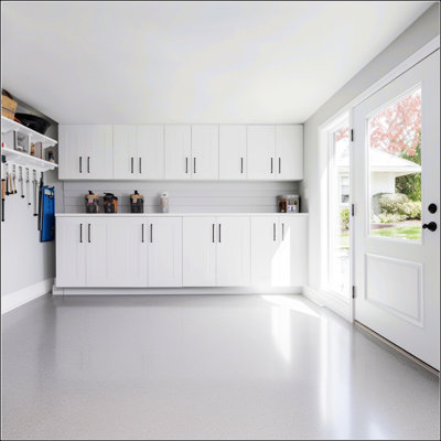 Armoire murale blanche en bois massif à une porte