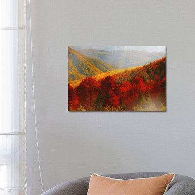Crimson Country by PI Studio - Wrapped Canvas Panoramic Print