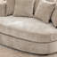 Fauteuil demi-tonneau rembourré en chenille-141022763