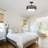 3 - Light 12.6'' Dimmable Drum Modern Semi Flush Mount Light Drum Lamp Shade Pendant Pendant With  Fabric Shade