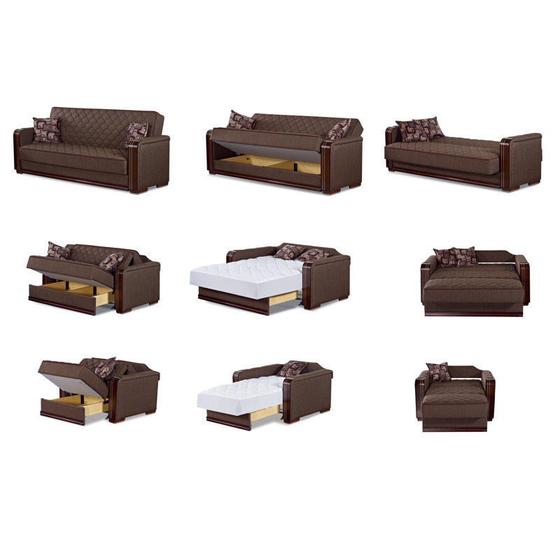 Hali Upholstered 63'' Sleeper Sofa