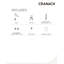 Robinet de lavabo de salle de bain moderne à poignée simple Tinian-115657407